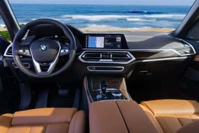 BMW X5 interior design with premium upholstery and trim