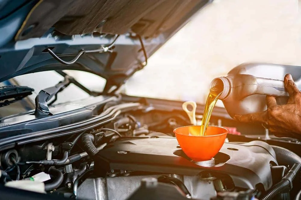 BMW oil change being performed at BMW of Albany