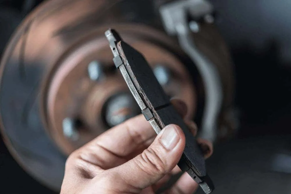 Worn out brake pads